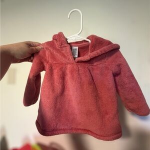 Carters Pink Fleece Bear Ear Hoodie Jacket Baby Girl 6-9 Months